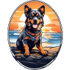 Dog on the beach