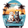 Katzen am Meer