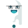 Ghosty with glasses