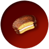 a delicious biscuit with chocolate