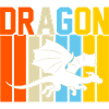 Drache Retro-Design Drache Geschenk
