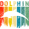 Delphin Retro-Design Delphin Geschenk