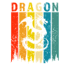 Drache Retro-Design Drache Geschenk