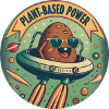 Space potato character plant based