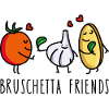 Funny bruschetta friends