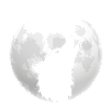 Wolf head full moon