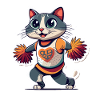 Cheerleader Katze Cheerleading Geschenkidee