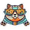 Katze Snowboard Skibrille
