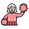 Cheerleader Sticker