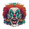 Creepy Clown Art