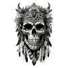 Floral skull nativo
