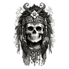 Floral Skull full