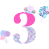 3rd birthday mermaid