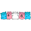 Trans flag hamster design til transpersoner