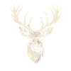 Deer Antler Hunter Vandring Hjorte Motiv