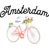 Amsterdam Flower Bicycle Dutch Souvenir
