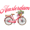 Amsterdam Fleur Vélo Souvenir Hollandais