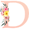 D Monogram Floral