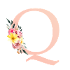 Q Monogram Floral