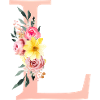 L Monogram Floral