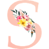 S Monogram Floral