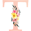 T Monogram Floral