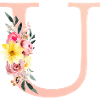 U Monogramme Floral