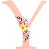 Y Monogramme Floral