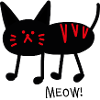 Meow! black