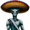 Mexican alien sombrero