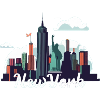 New York Skyline Splash