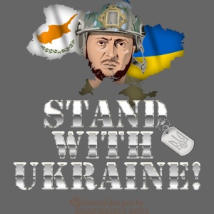 Ukraine Zypern Fahnen Wolodymyr Selenskyj