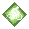 Biker Cycling Route