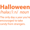 Halloween Funny Dictionary Definition