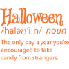 Halloween Funny Dictionary Definition