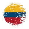 Flag of Colombia Distressed