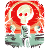 Cute Swamp Zombie Skull