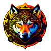 goldener Wolf