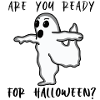 Ghost Halloween Kostume Yoga Sport