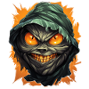 Halloween Spooky Cartoon Mummy
