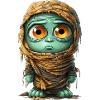 Halloween Spooky Cartoon Mummy