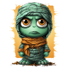 Halloween Spooky Cartoon Mummy