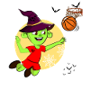 Witch Playing Basketball