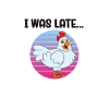 Drôle de poulet disant poulet