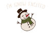 Divertente pupazzo di neve Word Game Design