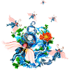 Wonderful fantasy flying animal.