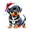 Rottweiler Dog Christmas Dogs Puppy