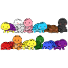 Pride Progress Flag Turtles