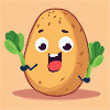 🥔 "Happy potato with leeks" 😄