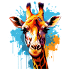 Funky Giraffe Artwork